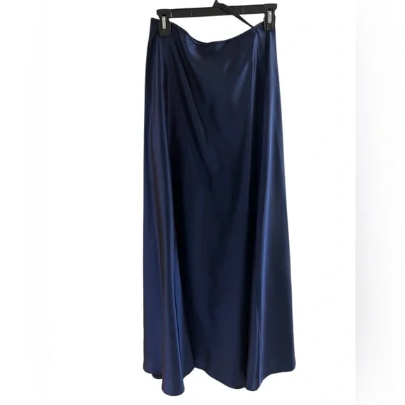 Scott McClintock skirt Homecoming vintage Long A-line maxi Ball Formal blue sz 8 - Picture 5 of 9